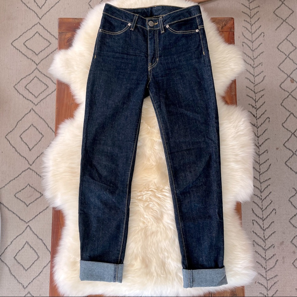 Domino “Haiku” High Waisted Dark Wash Skinny Jeans. SZ 26.